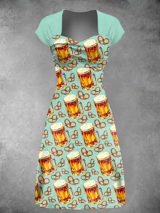 Women's German Beer Day Print Dress