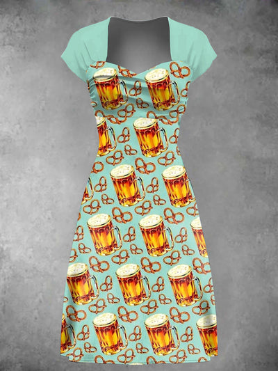 Women's German Beer Day Print Dress