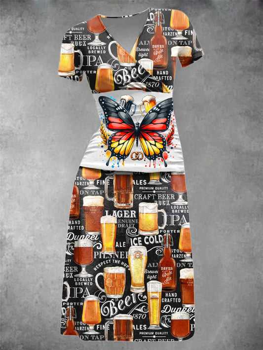 Women's German Beer Day Print Dress