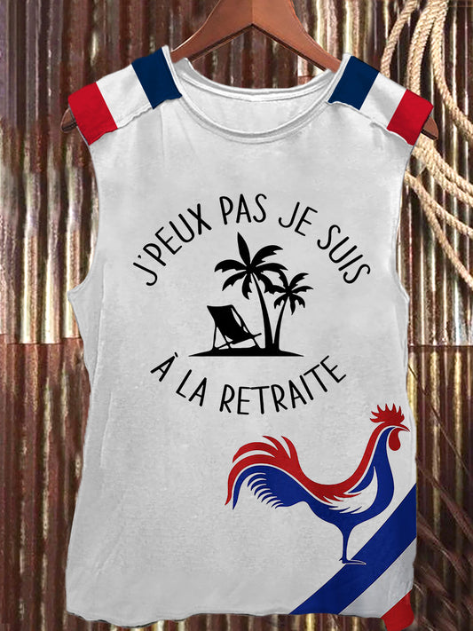 Men's J'Peux Pas Je Suis A La Retraite Racket Vest